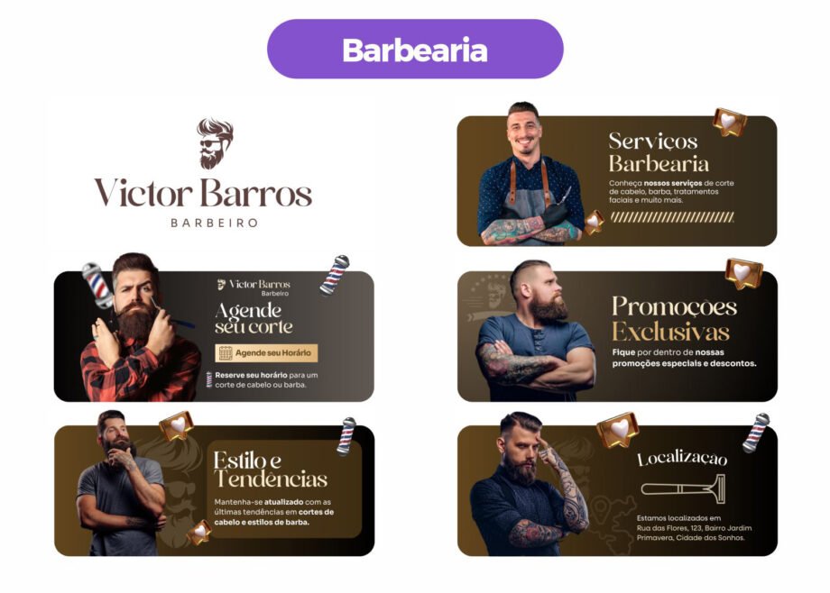 BIO do Instagram - BARBEARIA
