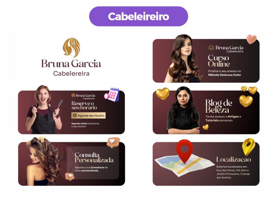 BIO do Instagram - CABELEIREIRO